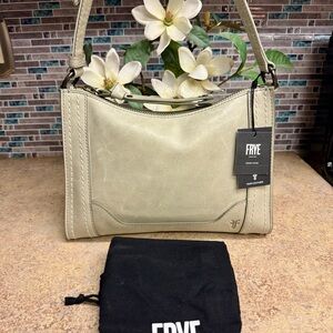 NWT Frye Melissa Zip Willow green crossbody purse